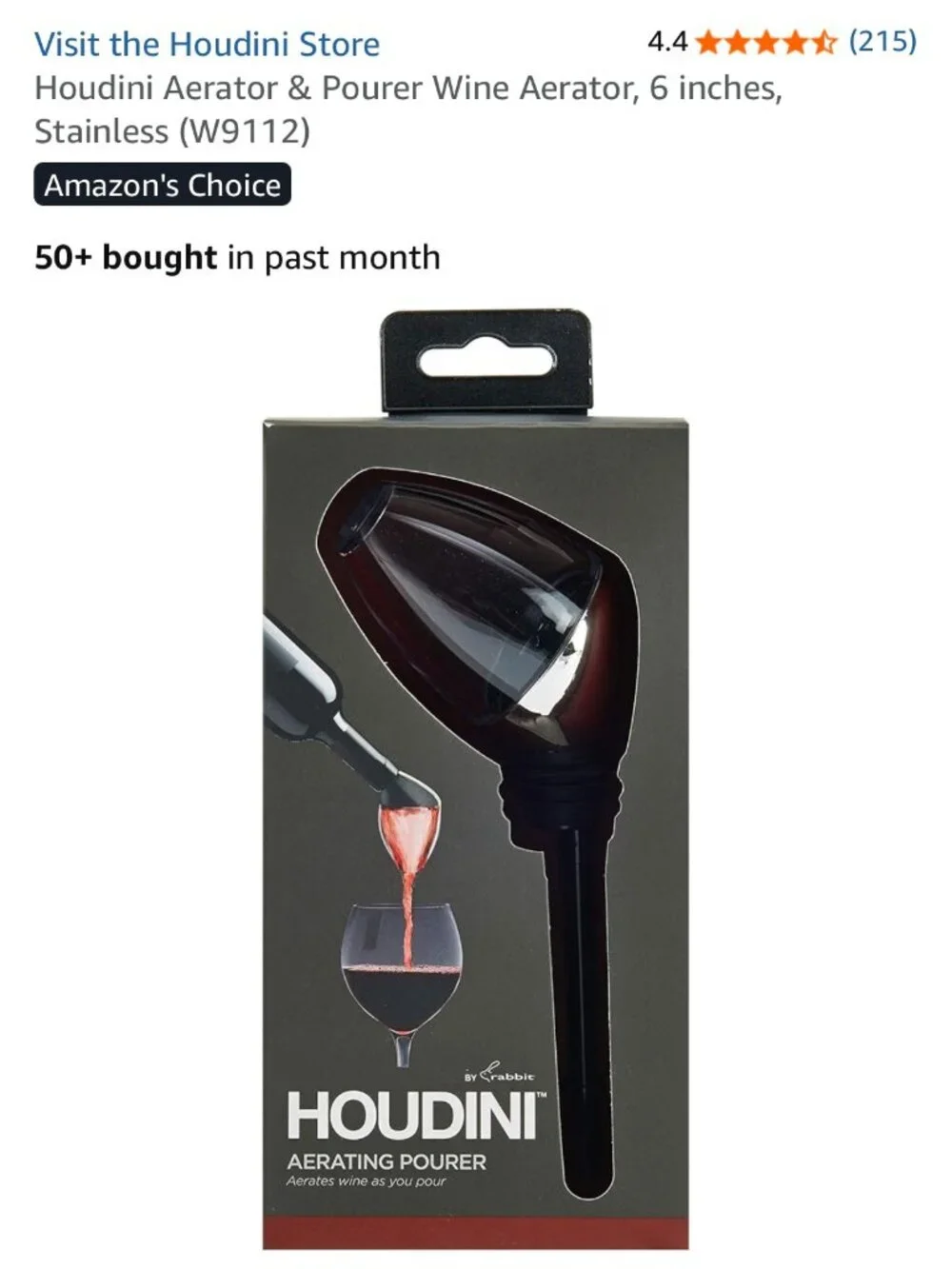 Houdini wine lover